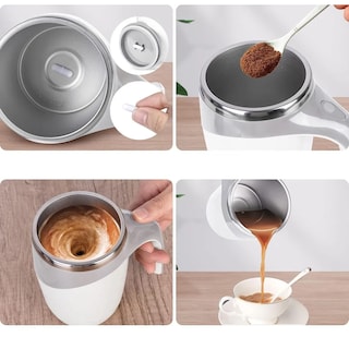 Foto 4 | Foto 4 | Taza Mezcladora Automática Agitador Bebidas Termo Acero Eo Safe Imports Esi-20719 Blanco