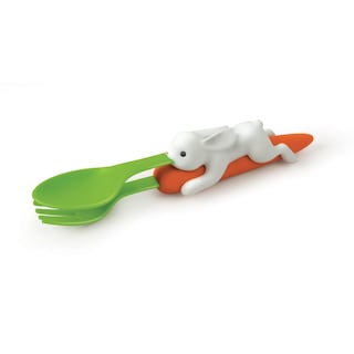 Foto 1 | Foto 1 | Tenedor Y Cuchara Para Conejos Nesting Kids Utensilios Genuinos Fred Snack Rabbit Zanahoria - Venta Internacional.