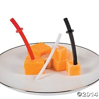 Foto 2 | Foto 2 | Espada Ninja Food Picks Fun Express, 72 Piezas, Rojo/blanco/negro - Venta Internacional.