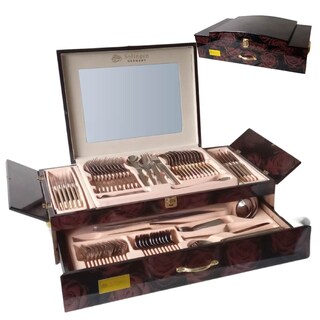 Foto 1 | Foto 1 | Juego De Cubiertos Con 86 Piezas Set Para 12 Personas Fabricados En Acero Inoxidable