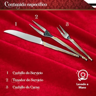 Foto 5 | Foto 5 | Juego De Cubiertos Con 86 Piezas Set Para 12 Personas Fabricados En Acero Inoxidable