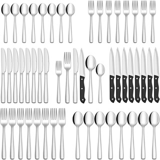 Foto 1 | Foto 1 | Juego De Cubiertos Hiware De Acero Inoxidable De 48 Piezas Para 8 Personas - Venta Internacional.