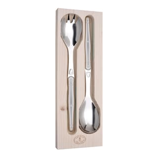 Foto 1 | Foto 1 | Servidores De Ensalada Jean Dubost De Acero Inoxidable Con Bandeja De Madera - Venta Internacional.