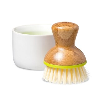 Foto 1 | Foto 1 | Cepillo Para Platos Scrub Set Full Circle Bubble Up De Bambú Color Blanco - Venta Internacional.