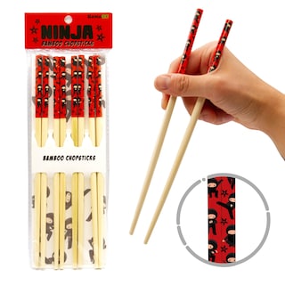 Foto 1 | Foto 1 | Juego De Palillos Gamago Ninja 2 Bamboo 4 Pares 23 5 Cm Reutilizables - Venta Internacional.