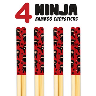 Foto 2 | Foto 2 | Juego De Palillos Gamago Ninja 2 Bamboo 4 Pares 23 5 Cm Reutilizables - Venta Internacional.