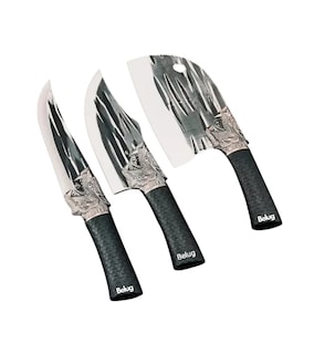 Foto 1 | Foto 1 | Cuchillos Para Carnicero Cabeza Deshuesar Redonda Para Cocina 3 Pzs Belug, Negro