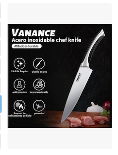 Foto 2 | Foto 2 | Xtellar Cuchillo Chef De Cocina Acero Inoxidable Alto Profesional Cuchillos De Cocina