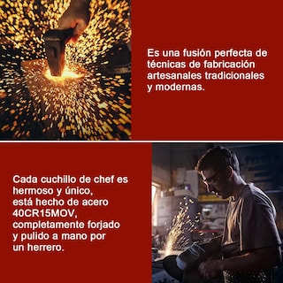Foto 3 | Foto 3 | Cuchillo De Cocina Lab.g Profesional Multifunción Para Chef Cafe Gris