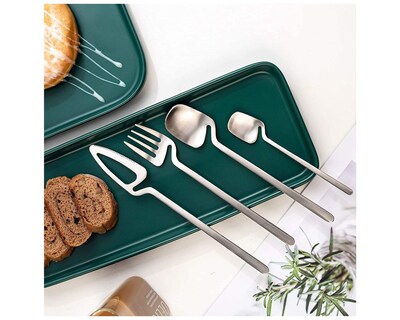 Foto 7 | Foto 7 | Juego de Cubiertos Bluelander Acero Inoxidable 16 Piezas Acabado Mate