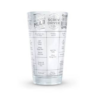 Foto 1 | Foto 1 | Vaso con Recetas de Cóctel para Vodka Genuine Fred Good Measure 16 Onzas - Venta Internacional