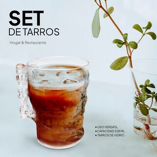 Foto 5 | Foto 5 | Tarros de Cerveza Andromeda Inc Diseño de Calavera 6 Piezas
