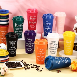 Foto 3 | Foto 3 | Tazas De Café Skylety Bible Verse, 470 Ml, Paquete De 60 Unidades Con Tapa - Venta Internacional.
