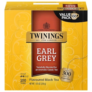 Foto 1 | Foto 1 | Té Negro Earl Grey De Tea Twinings 100 Bolsitas De Té Envueltas Individualmente - Venta Internacional.