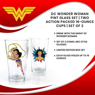 Foto 7 | Foto 7 | Set De Vasos De Pinta Underground Toys Dc Wonder Woman 480 Ml X2 - Venta Internacional.