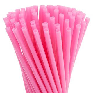 Foto 1 | Foto 1 | Pajitas De Plástico Juvale, 300 Unidades, 25 Cm De Largo, Rosas, Para Fiestas - Venta Internacional.