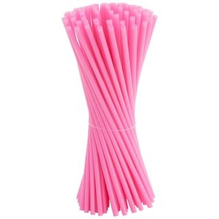 Foto 7 | Foto 7 | Pajitas De Plástico Juvale, 300 Unidades, 25 Cm De Largo, Rosas, Para Fiestas - Venta Internacional.