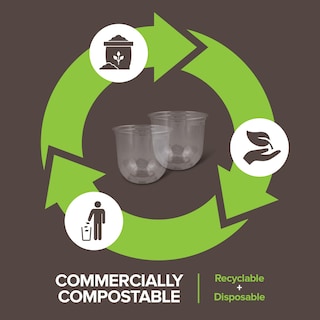 Foto 5 | Foto 5 | Copas De Vino Stock Your Home 12 Onzas Transparentes Compostables (paquete De 100) - Venta Internacional.