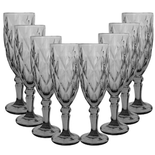 Foto 1 | Foto 1 | Copas de Vidrio Vittori Humo Cristal 8 Piezas