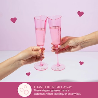 Foto 2 | Foto 2 | Set De Regalo Para Flautas De Champán Paris Hilton En Forma De Corazón 160 Ml 2 Unidades - Venta Internacional.
