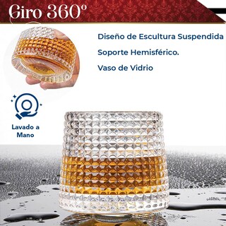 Foto 5 | Foto 5 | Set 6 Vasos Chic-fantasy para Whisky Licor 170 Ml Cristal Grueso Bar Coctel Diseño Elegante Puntos
