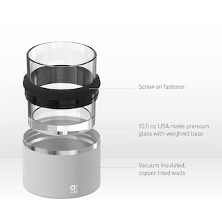 Foto 4 | Foto 4 | Vaso de Whisky Asobu con Aislamiento de Acero Inoxidable 310 Ml Blanco - Venta Internacional