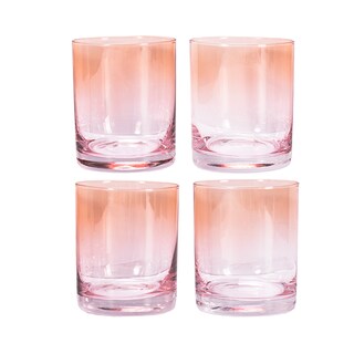 Foto 2 | Foto 2 | Set de Vasos de Vidrio Ahumados Rosas Crown Baccara Rose 4 Piezas de 370 ml