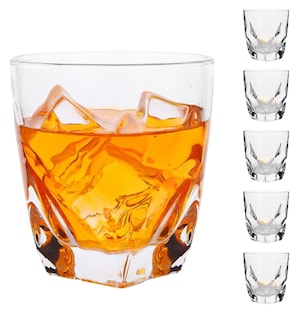 Foto 1 | Foto 1 | Juego Xtellar De 6 Vasos De Vidrio Para Whisky Café Cerveza Vasos