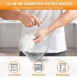 Foto 3 | Foto 3 | Jarra De Vidrio Con Tapa De Acero Inoxidable De 2.5 Litros Eo Safe Imports Esi-20712 Transparente