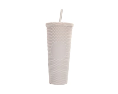 Foto 1 | Foto 1 | Vaso con Tachuelas Brandtrendy color Beige con Popote 710 ml