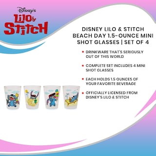 Foto 7 | Foto 7 | Set de Mini Tazas de Cristal Disney Lilo & Stitch 45 ml 4 Piezas - Venta Internacional