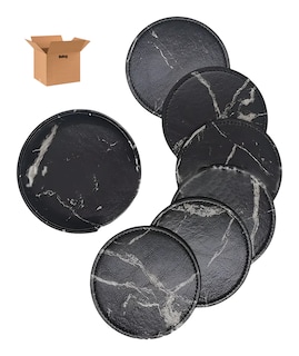 Foto 1 | Foto 1 | 7 Pcs Porta Vasos Belug Tmesa Negro Marmol