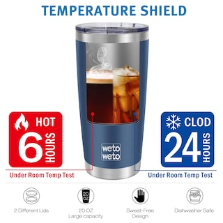 Foto 5 | Foto 5 | Vaso De Café Wetoweto, 600 Ml, De Acero Inoxidable, Aislante Al Vacío - Venta Internacional.