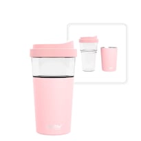 Vaso Asobu Clear Insulation Vista Tritan de 600 ml Rosa - Venta Internacional