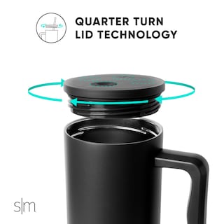 Foto 4 | Foto 4 | Vaso Simple Modern Trek De 900 Ml Con Asa Y Tapa Con Pajita De Acero - Venta Internacional.
