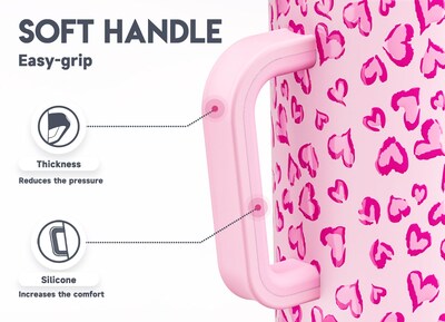 Foto 4 | Foto 4 | Vaso Meoky 1183 Ml Con Mango Y Pajita De Acero Inoxidable - Venta Internacional.