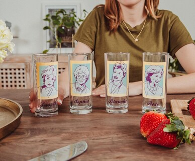 Foto 3 | Foto 3 | Vasos Silver Buffalo The Golden Girls, 300 Ml, Juego De 4 - Venta Internacional.