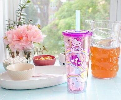 Foto 2 | Foto 2 | Vaso Silver Buffalo Sanrio Hello Kitty De 700 Ml Con Tapa Y Pajita - Venta Internacional.