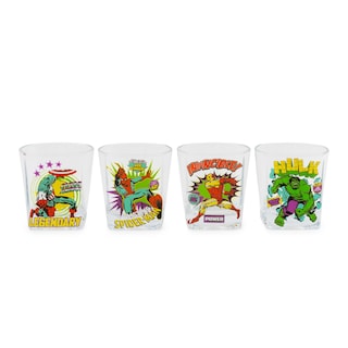 Foto 1 | Foto 1 | Set Rocks Glass Silver Buffalo Marvel Comics, 9 Oz, 4 Piezas - Venta Internacional.