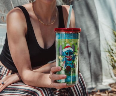 Foto 6 | Foto 6 | Vaso Plateado Buffalo Disney Lilo & Stitch De 600 Ml Con Pajita - Venta Internacional.