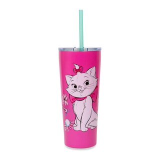 Foto 1 | Foto 1 | Vaso Plateado Buffalo Aristocats Marie Doodle De 650 Ml Con Pajita - Venta Internacional.