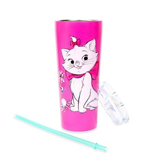 Foto 3 | Foto 3 | Vaso Plateado Buffalo Aristocats Marie Doodle De 650 Ml Con Pajita - Venta Internacional.
