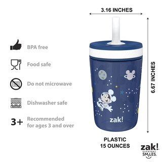 Foto 6 | Foto 6 | Set De Vasos Zak Designs Disney Mickey Mouse Kelso Para Niños - Venta Internacional.