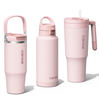 Foto 1 | Foto 1 | Set De Vasos Carote De Acero Inoxidable, 1,2 L, 950 Ml, 950 Ml, Color Rosa - Venta Internacional.