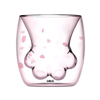 Foto 1 | Foto 1 | Diseño De Pata De Gato Lab.g Copa De Vidrio Doble Con Cerezos Rosa