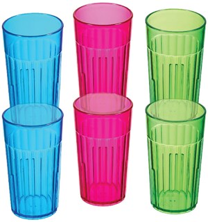 Foto 1 | Foto 1 | Vaso De Plástico Arrow Home Products Rainbow 180 Ml Juego De 6 - Venta Internacional.