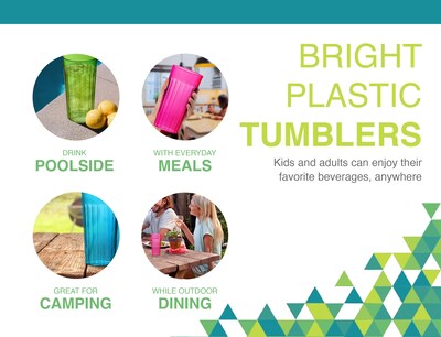 Foto 2 | Foto 2 | Vaso De Plástico Arrow Home Products Rainbow 180 Ml Juego De 6 - Venta Internacional.