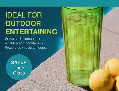 Foto 2 | Foto 2 | Vaso De Plástico Arrow Home Products Rainbow 473 Ml Juego De 6 - Venta Internacional.