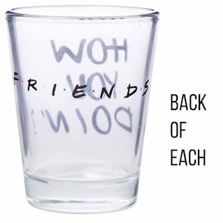 Foto 4 | Foto 4 | Minigafas Silver Buffalo Friends Quotes 45 Ml Paquete De 4 - Venta Internacional.