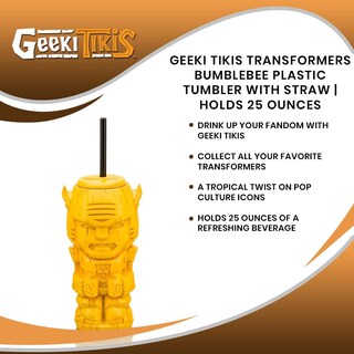 Foto 7 | Foto 7 | Vaso Transformers Geeki Tikis Bumblebee De 750 Ml Con Pajita - Venta Internacional.